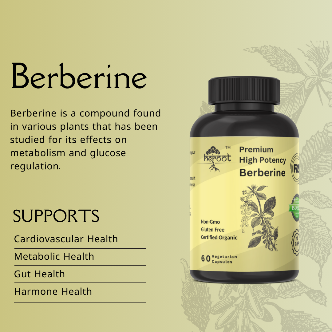 Berberine HCl with Banaba 500mg - 60 High Potency Capsules | Premium Quality