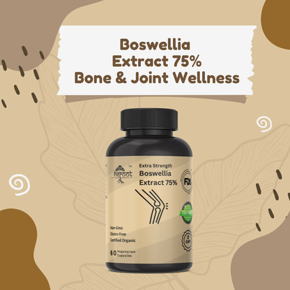 Boswellia Serrata Extract 75% - Extra Strength Immune System Support (60 Capsules)