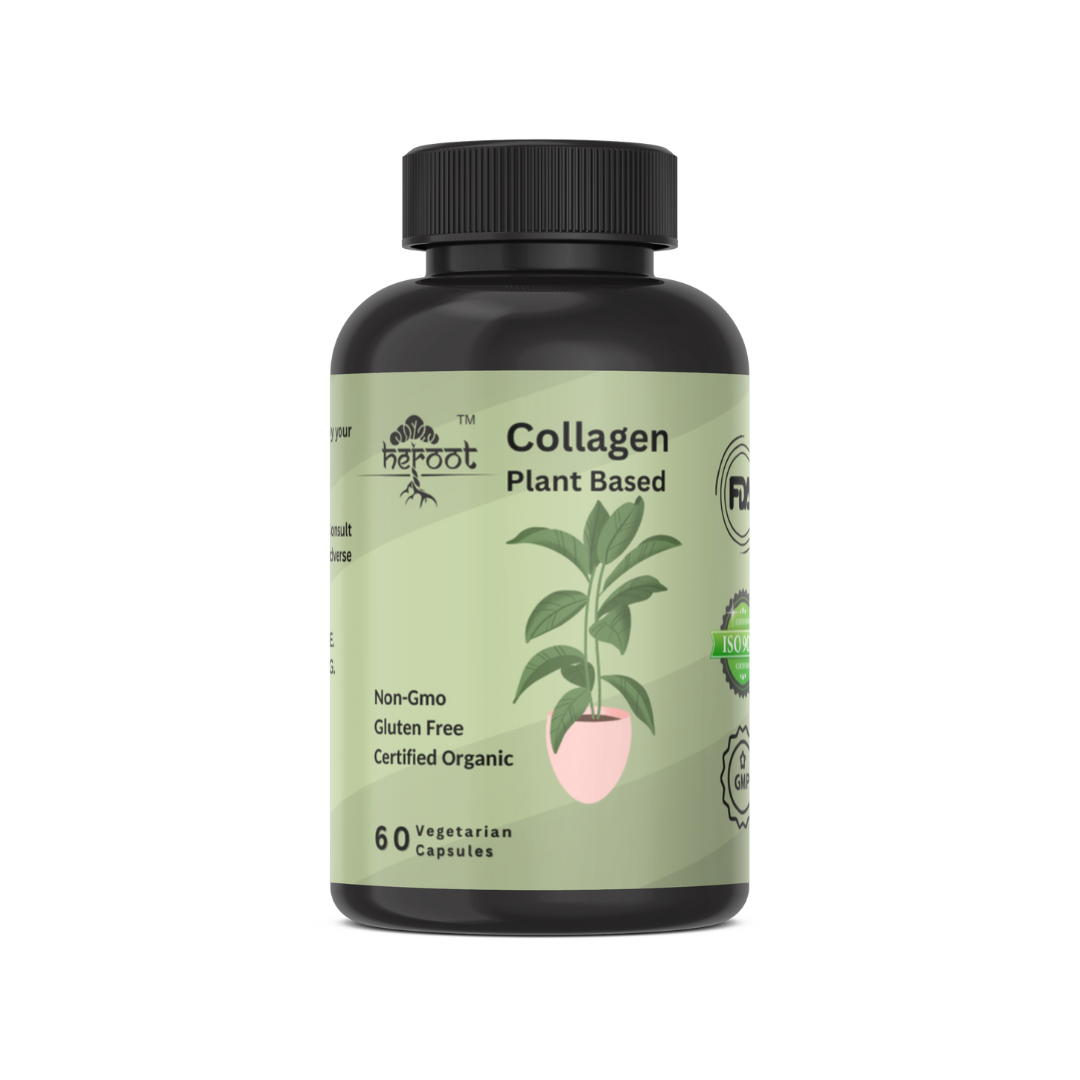 Plant-Based Collagen 500mg - 60 USDA Certified Capsules | Anti-Aging & Skin Brightening