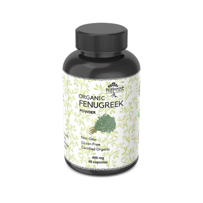 Organic Fenugreek 400mg - Supports Cholesterol Levels & Enhances Breast Milk Production