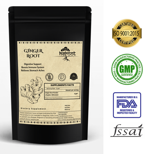 Natural Premium Ground Ginger Root Powder - Raw Zingiber Officinale (Jengibre)