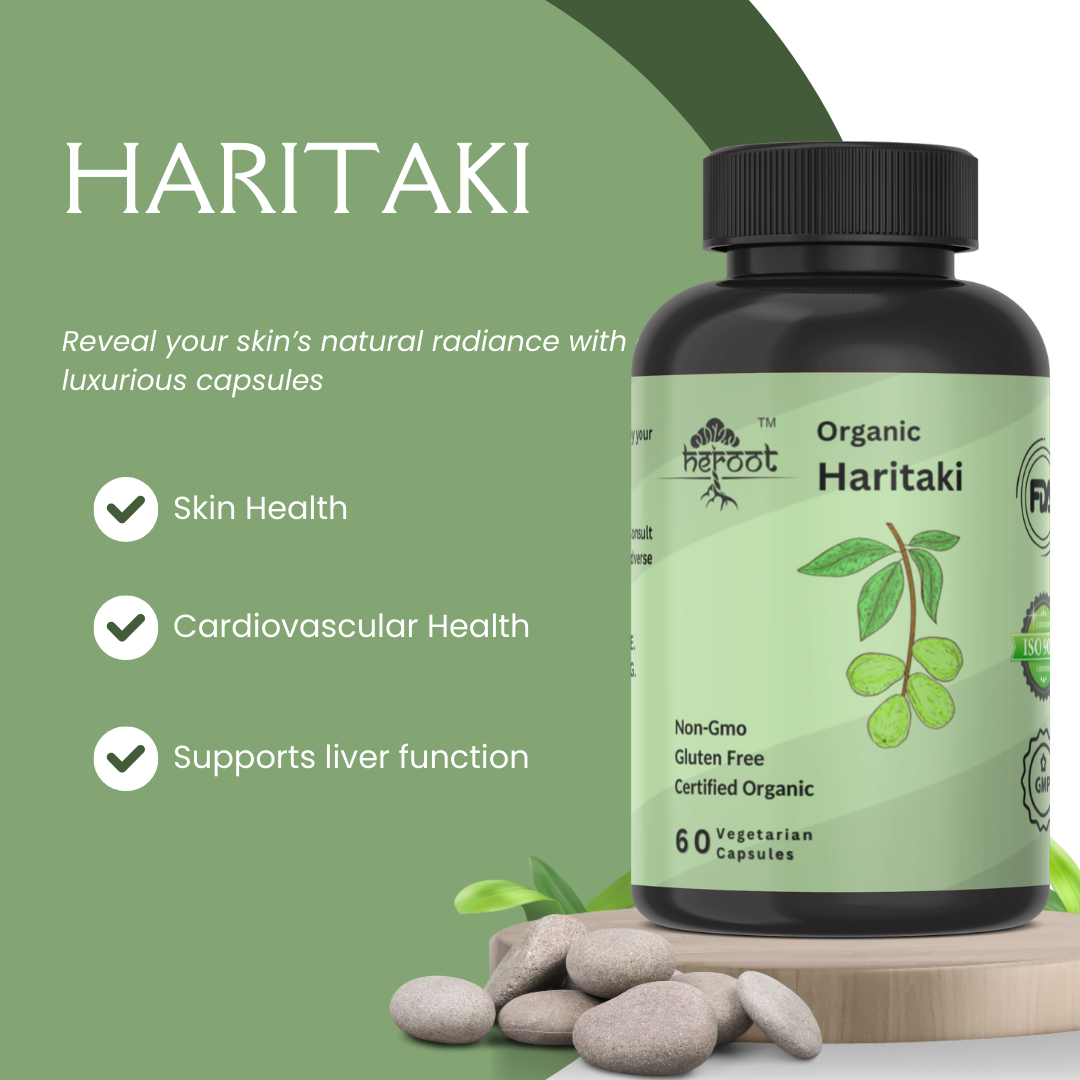 Organic Haritaki Powder 400mg (Terminalia Chebula) - Supports Healthy Weight Loss & Boosts Immunity