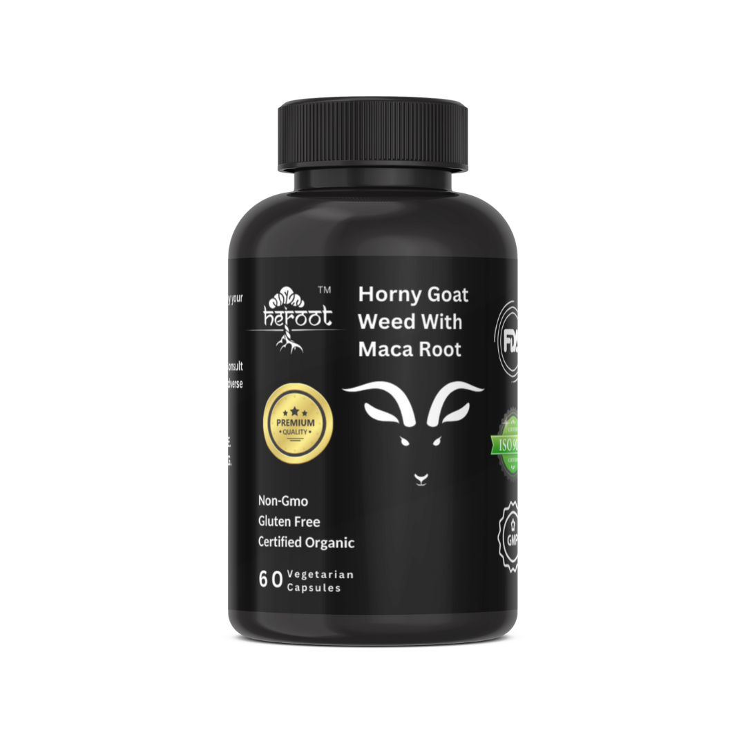 Horney Goat Weed for Men & Women-with Maca, Saw Palmetto, Ginseng, L-Arginine