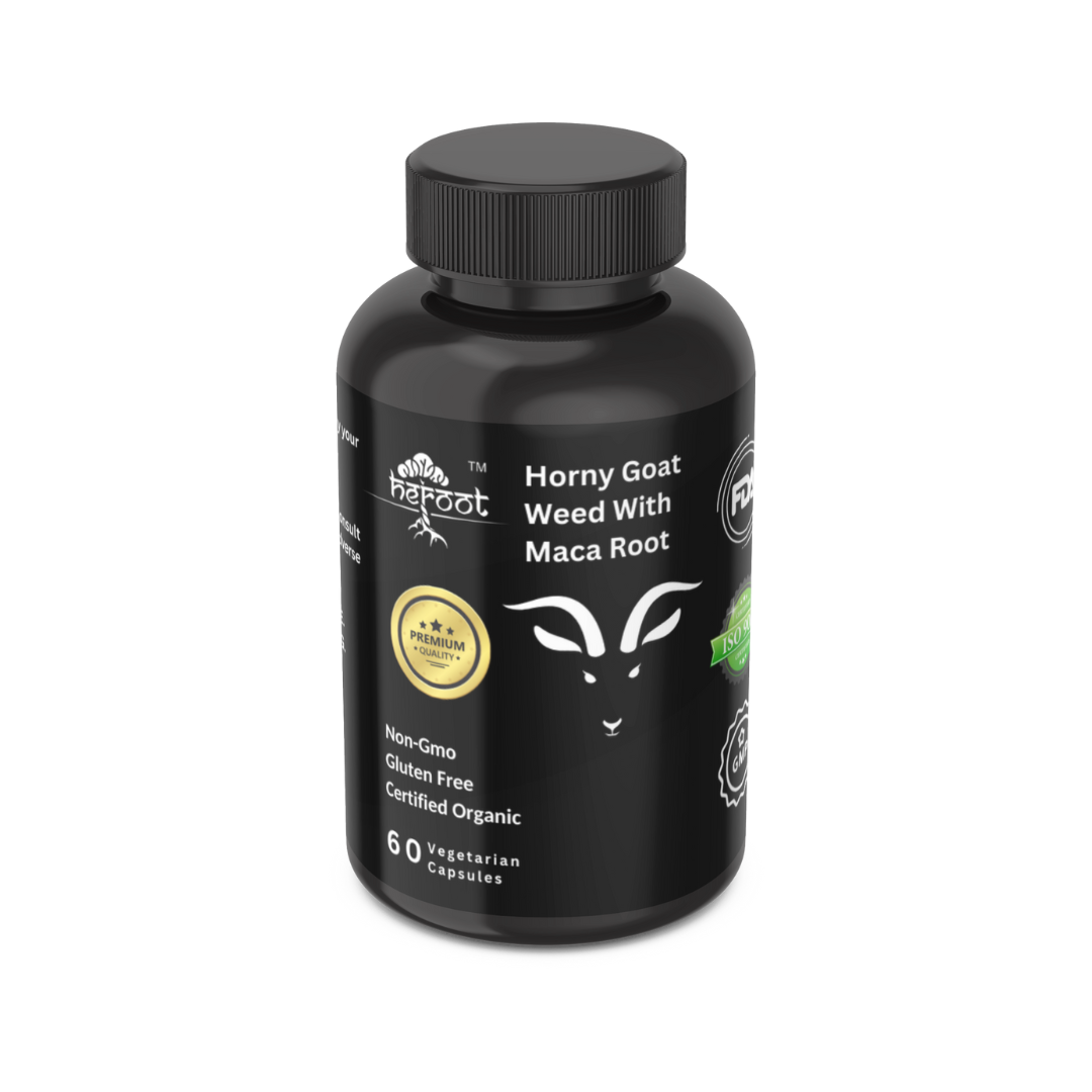 Horney Goat Weed for Men & Women-with Maca, Saw Palmetto, Ginseng, L-Arginine