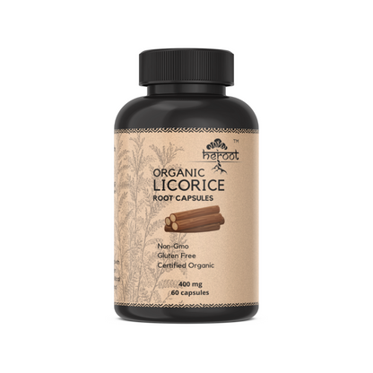 Organic Licorice Root 400mg - Supports Heart Health, Digestion & Boosts Immune System