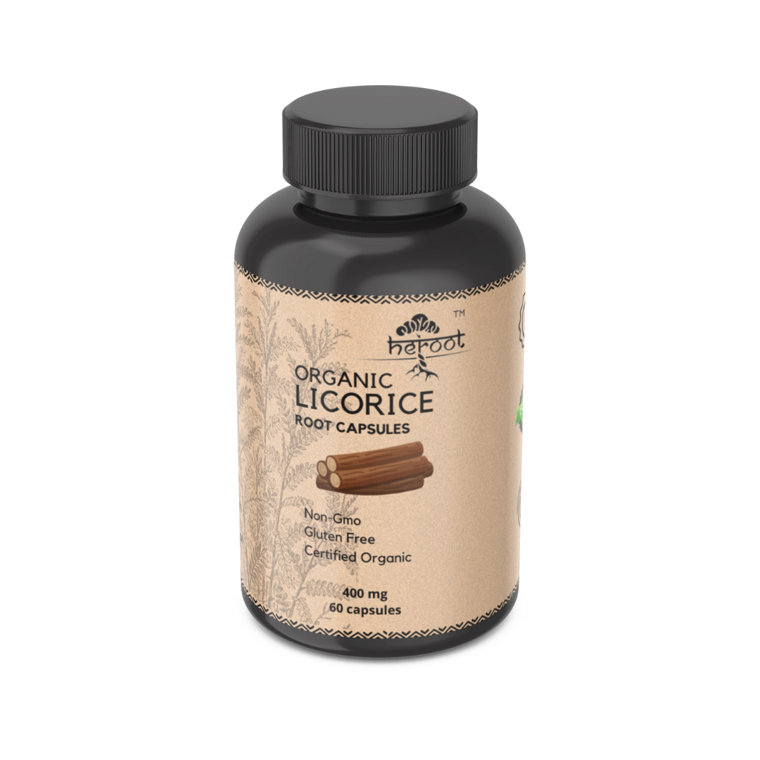 Organic Licorice Root 400mg - Supports Heart Health, Digestion & Boosts Immune System