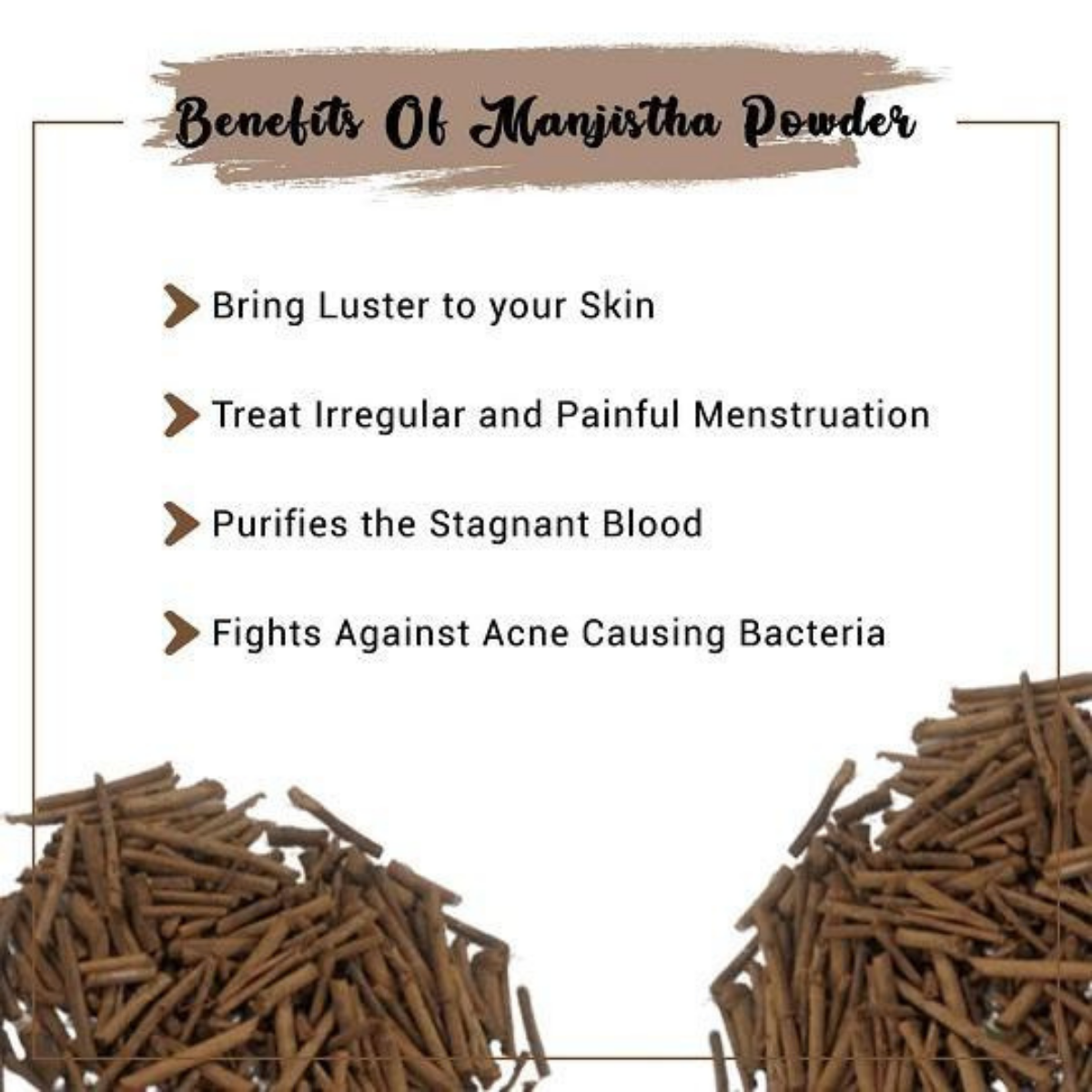 Organic Manjistha Root Powder (Rubia Cordifolia) - Blood Purifier and Skin Health Support