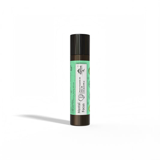 Mental Focus Essential Oil Blend Roll On Bergamot, Neroli, German Chamomile