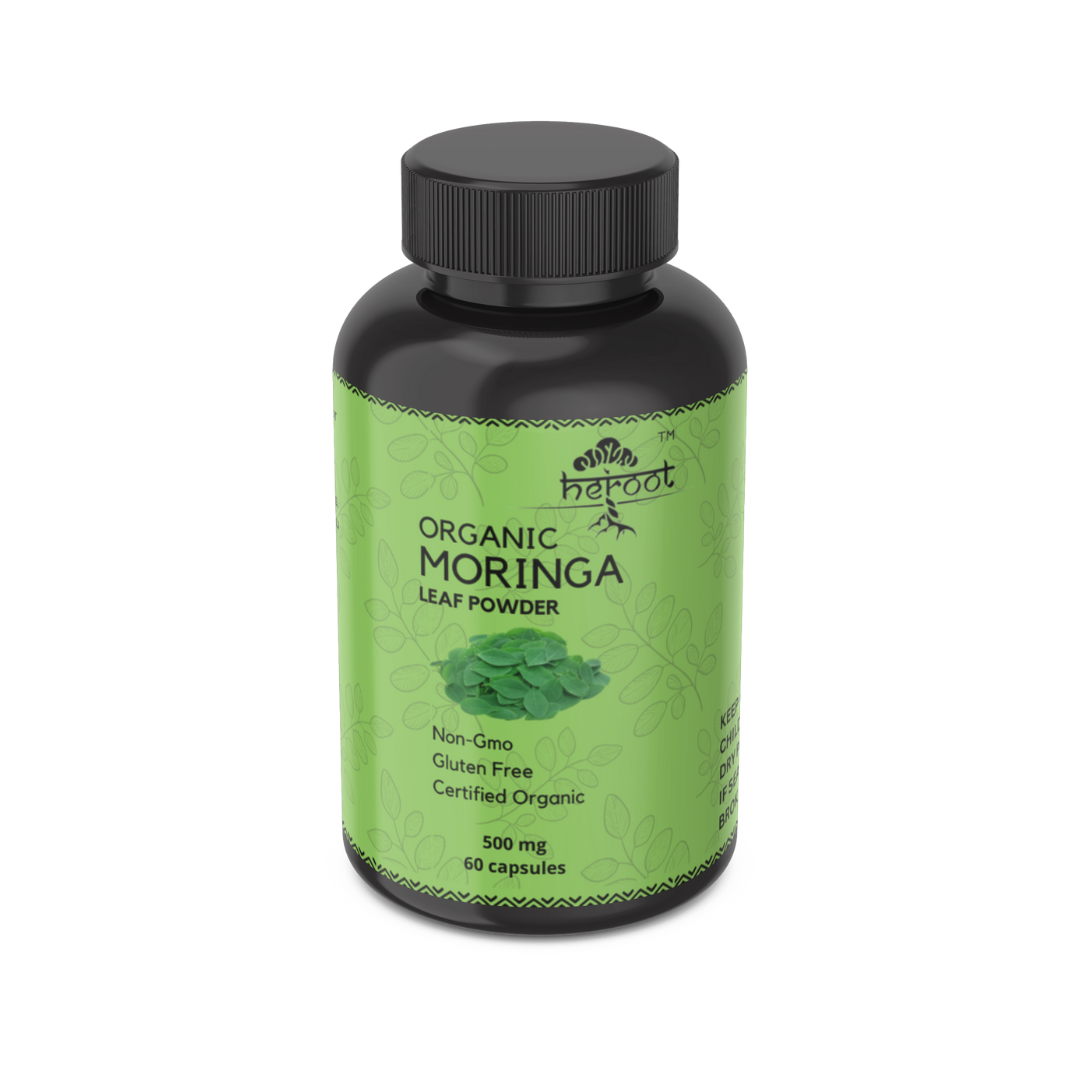 Organic Moringa Leaf Capsules 500mg - Antioxidant-Rich Natural Weight Loss Supplement