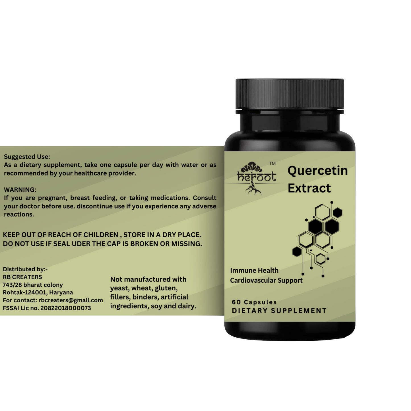 Quercetin 95% Extract - 500mg | Supports Immune Health & Cardiovascular Function