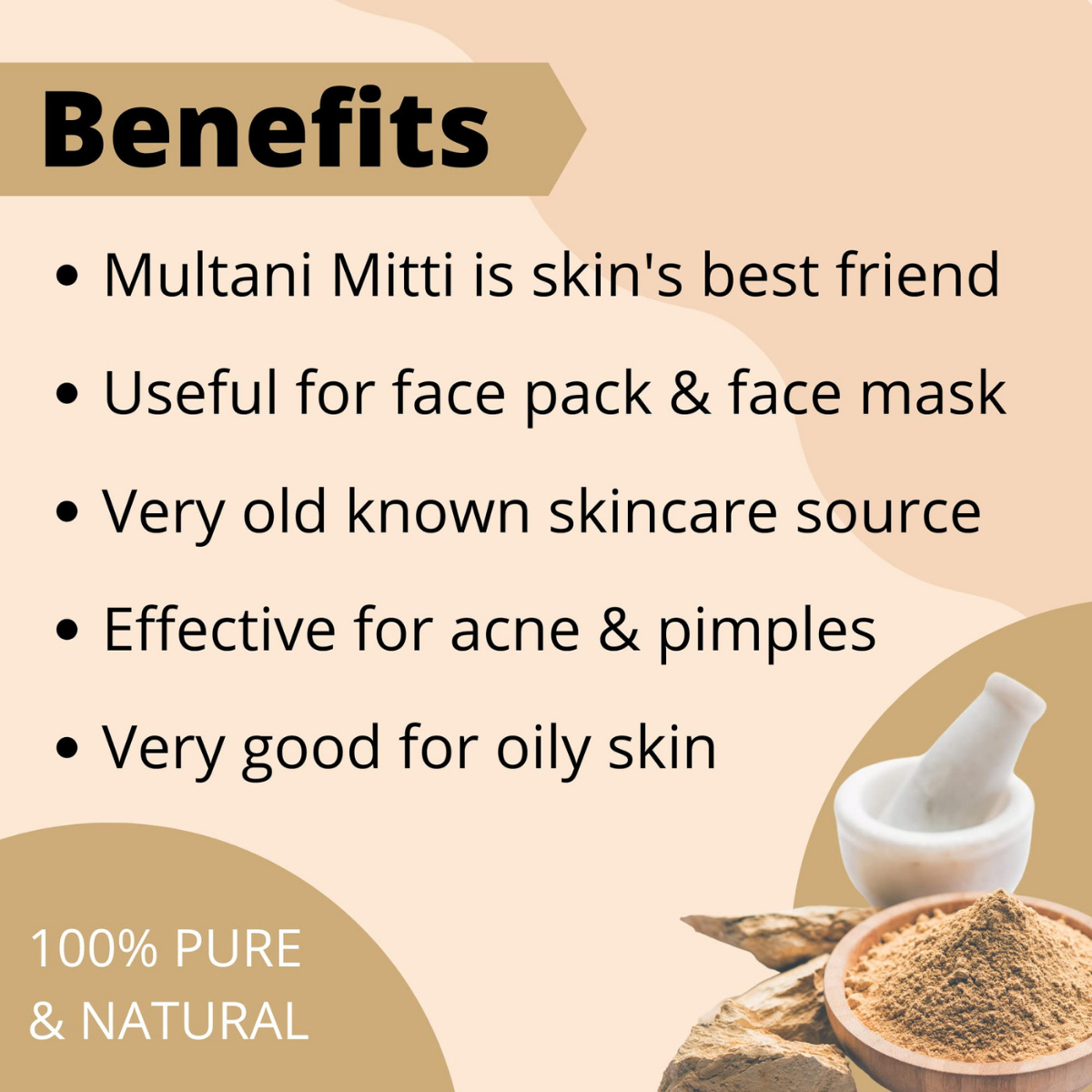 Organic Multani Mitti Powder (Fuller’s Earth Clay) Face Pack