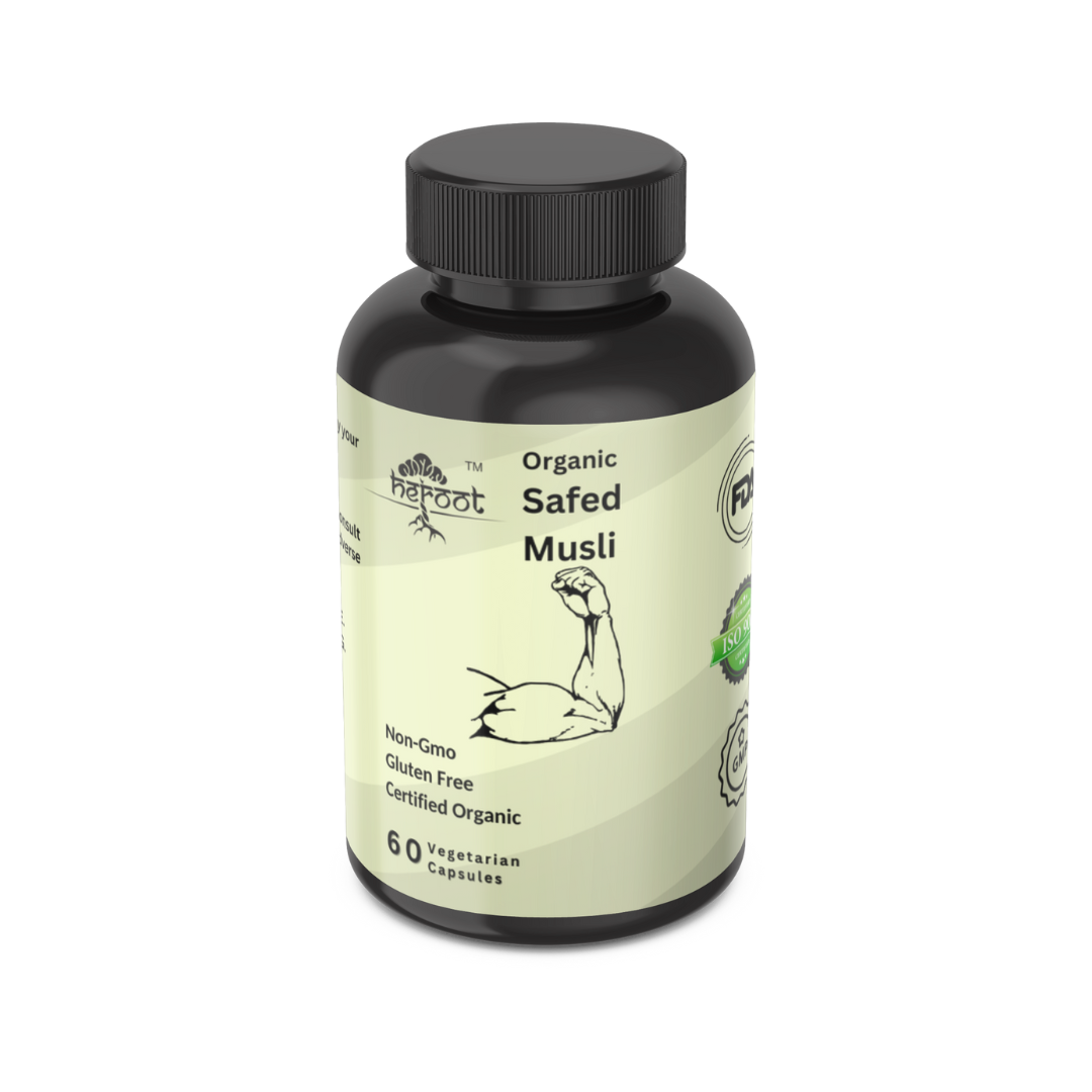 Organic Safed Musli 500mg (Chlorophytum Borivilianum) - Natural Testosterone Booster