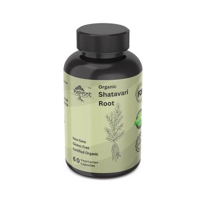 Organic Shatavari Root 500mg (Asparagus Racemosus) - 60 Capsules for Lactation Support