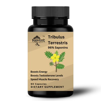 Tribulus Terrestris 500mg Extract - 60 Capsules | Testosterone Booster & Muscle Mass Support