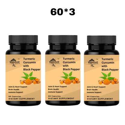 Turmeric 95% Curcumin 1000mg Extract with Black Pepper - Powerful Antioxidant Support