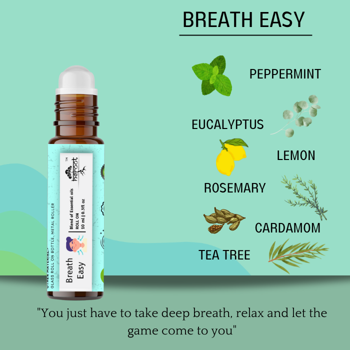 Breathe Easy 100% Pure Blended Essential Oils Roll On