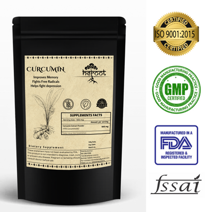 Organic Turmeric Root Powder - Pure Raw Curcumin (Curcuma Longa) Spice