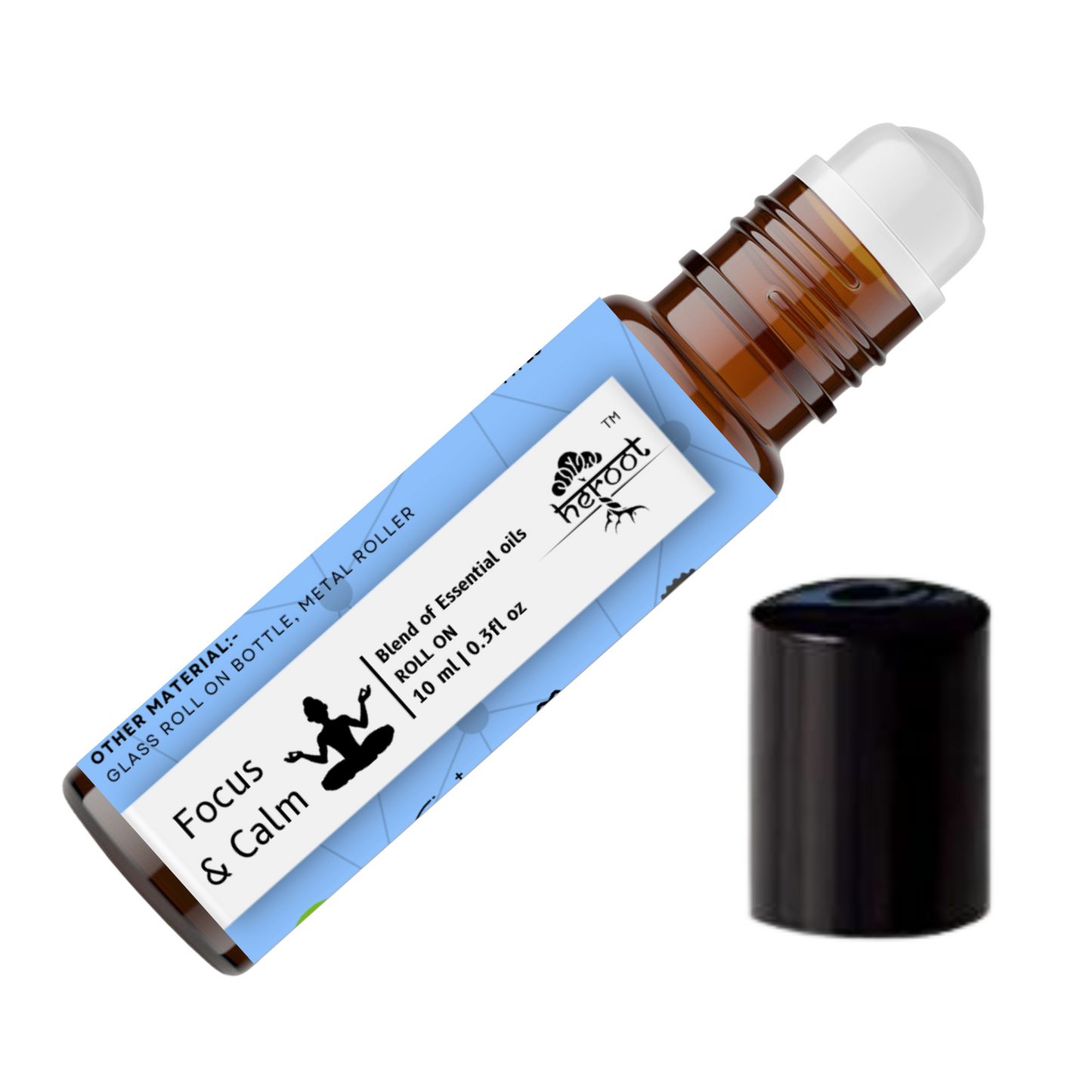 Focus & Calm Roll-On - 100% Pure Essential Oil Blend