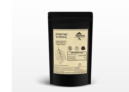 Organic Haritaki Powder (Terminalia Chebula) - Boost Immunity and Support Healthy Weight Loss