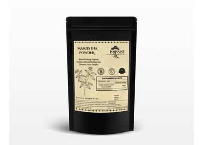 Organic Manjistha Root Powder (Rubia Cordifolia) - Blood Purifier and Skin Health Support