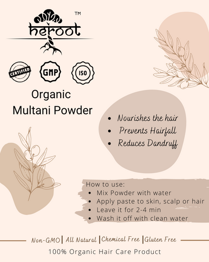 Organic Multani Mitti Powder (Fuller’s Earth Clay) Face Pack