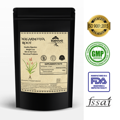 Organic Nagarmotha Powder (Cyperus Scariosus) - USDA Certified for Skin & Hair Care