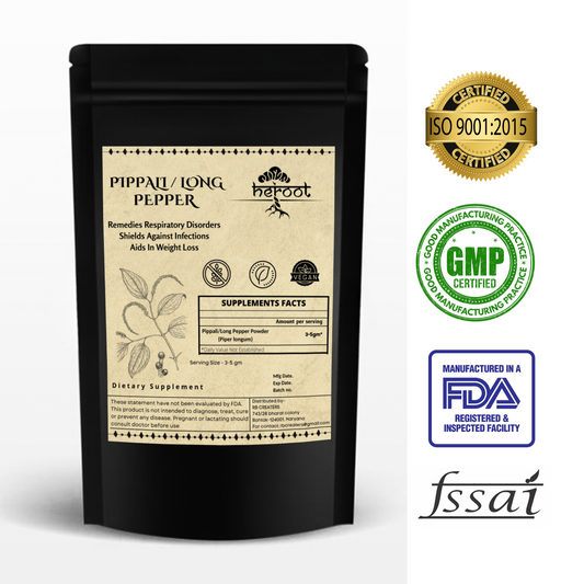 Organic Pippali (Long Pepper) Powder - Piper Longum Supplement for weight loss