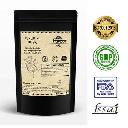 Organic Psyllium Husk Powder (Plantago Asiatica) - Natural Colon Cleanse and Detox