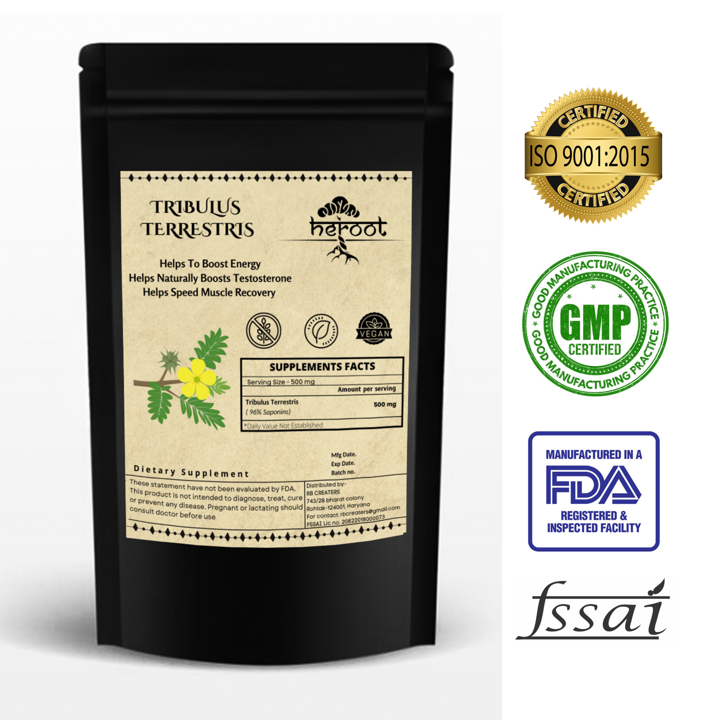 Tribulus Terrestris Extract Powder - Natural Testosterone Booster