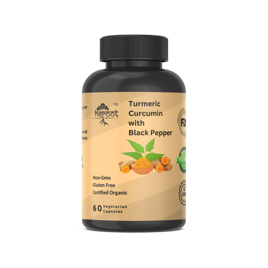 Turmeric 95% Curcumin 1000mg Extract with Black Pepper - Powerful Antioxidant Support