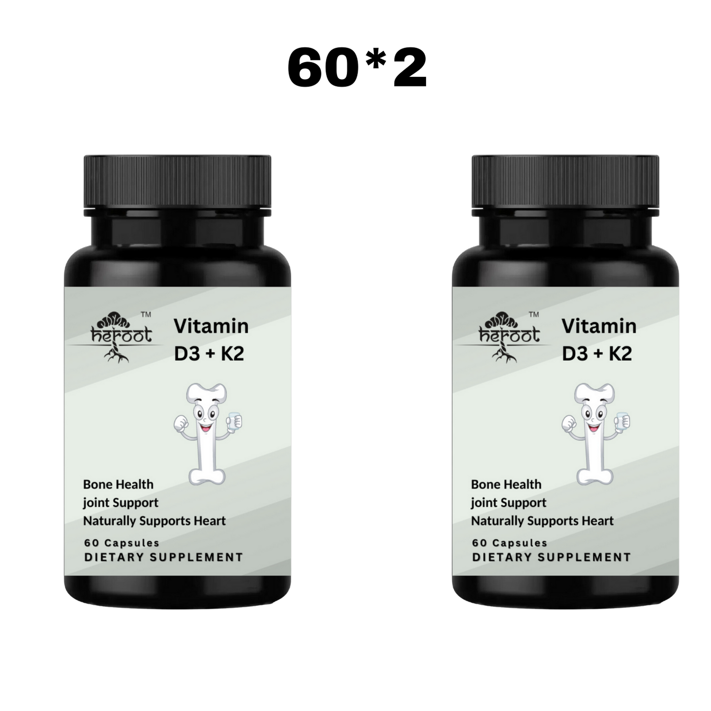 Vitamin K2 (MK7) with D3 5000 IU Supplement - for Immune Health