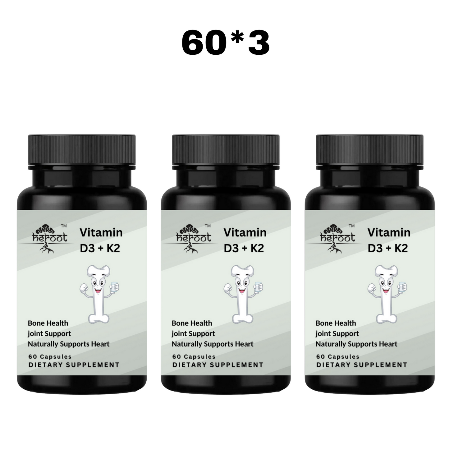 Vitamin K2 (MK7) with D3 5000 IU Supplement - for Immune Health