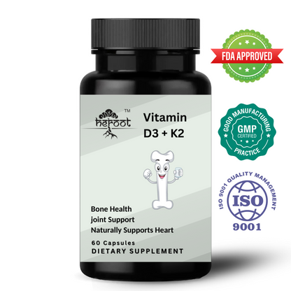 Vitamin K2 (MK7) with D3 5000 IU Supplement - for Immune Health